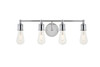 Living District LD4028W22C Serif 4 light chrome Wall Sconce