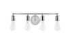 Living District LD4028W22C Serif 4 light chrome Wall Sconce