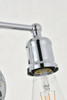 Living District LD4028W22C Serif 4 light chrome Wall Sconce