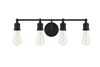 Living District LD4028W22BK Serif 4 light black Wall Sconce