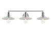 Living District LD4033W33C Etude 3 light chrome Wall Sconce