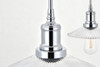 Living District LD4040D41C Waltz 3 light chrome Pendant
