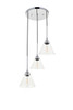 Living District LD4017D18C Histoire 3 light chrome Pendant