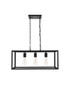 Living District LD4063D25BK Resolute 3 light black Pendant