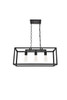 Living District LD4063D25BK Resolute 3 light black Pendant