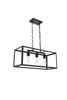 Living District LD4063D25BK Resolute 3 light black Pendant
