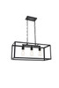 Living District LD4063D25BK Resolute 3 light black Pendant