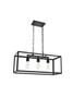 Living District LD4063D25BK Resolute 3 light black Pendant