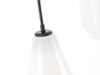 Living District LD2269BK Gene 3 light Black and Frosted white glass pendant