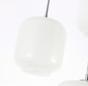 Living District LD2275C Collier 3 light Chrome and Frosted white glass pendant