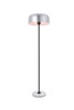 Living District LD4070F16BN Exemplar 1 light brushed nickel Floor lamp