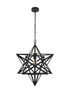 Living District LD4076D24BK Nocturne 1 light black Pendant