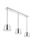 Living District LD4057D40C Nota 3 light chrome Pendant