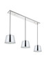 Living District LD4057D40C Nota 3 light chrome Pendant