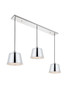 Living District LD4057D40C Nota 3 light chrome Pendant