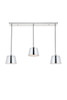 Living District LD4057D40C Nota 3 light chrome Pendant