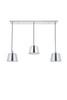 Living District LD4057D40C Nota 3 light chrome Pendant