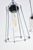 Living District LD4047D38C Auspice 3 light chrome Pendant
