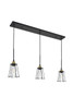 Living District LD4047D38BRB Auspice 3 light brass and black Pendant