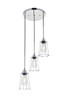 Living District LD4047D16C Auspice 3 light chrome Pendant