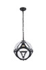 Urban Classic 1710D12FB Vega 1 light in Flat Black Pendant