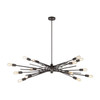 ELK LIGHTING 32433/3 Xenia 14-Light Island Light in Oil Rubbed Bronze