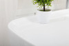 Elegant Decor BT10559GW Calum 59 inch soaking bathtub in glossy white