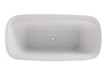 Elegant Decor BT10559GW Calum 59 inch soaking bathtub in glossy white