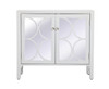 Elegant Decor MF82002WH Modern 36 inch mirrored cabinet in White