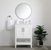 Elegant Decor VF16024WH Aubrey 24 inch Single Bathroom Vanity in White