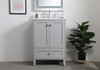 Elegant Decor VF18024GR Sommerville 24 inch Single Bathroom Vanity in Grey