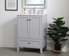 Elegant Decor VF18024GR Sommerville 24 inch Single Bathroom Vanity in Grey
