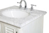 Elegant Decor VF30524AW Rhodes 24 inch Single Bathroom Vanity in Antique White