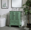 Elegant Decor VF30524VM Rhodes 24 inch Single Bathroom Vanity in Vintage Mint