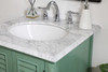 Elegant Decor VF30524VM Rhodes 24 inch Single Bathroom Vanity in Vintage Mint