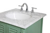 Elegant Decor VF30524VM Rhodes 24 inch Single Bathroom Vanity in Vintage Mint