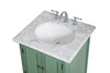 Elegant Decor VF30524VM Rhodes 24 inch Single Bathroom Vanity in Vintage Mint