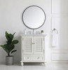 Elegant Decor VF30530AW Rhodes 30 inch Single Bathroom Vanity in Antique White