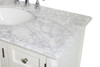 Elegant Decor VF30542AW Rhodes 42 inch Single Bathroom Vanity in Antique White