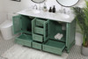 Elegant Decor VF30560DVM Rhodes 60 inch Double Bathroom Vanity in Vintage Mint