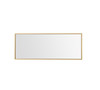 Elegant Decor MR41436BR Eternity Metal frame rectangle mirror 14 inch in Brass