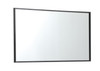 Elegant Decor MR42036BK Eternity Metal frame rectangle mirror 20 inch in Black