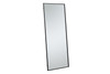 Elegant Decor MR42460BK Eternity Metal frame rectangle mirror 24 inch in Black