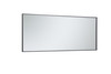 Elegant Decor MR42460BK Eternity Metal frame rectangle mirror 24 inch in Black
