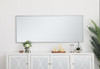 Elegant Decor MR42460S Eternity Metal frame rectangle mirror 24 inch in Sliver