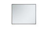 Elegant Decor MR43036BK Eternity Metal frame rectangle mirror 30 inch in Black