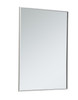 Elegant Decor MR43040S Eternity Metal frame rectangle mirror 30 inch in Sliver