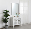 Elegant Decor MR43040S Eternity Metal frame rectangle mirror 30 inch in Sliver