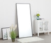 Elegant Decor MR43060BK Eternity Metal frame rectangle mirror 30 inch in Black