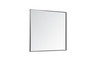 Elegant Decor MR43640BK Eternity Metal frame rectangle mirror 36 inch in Black